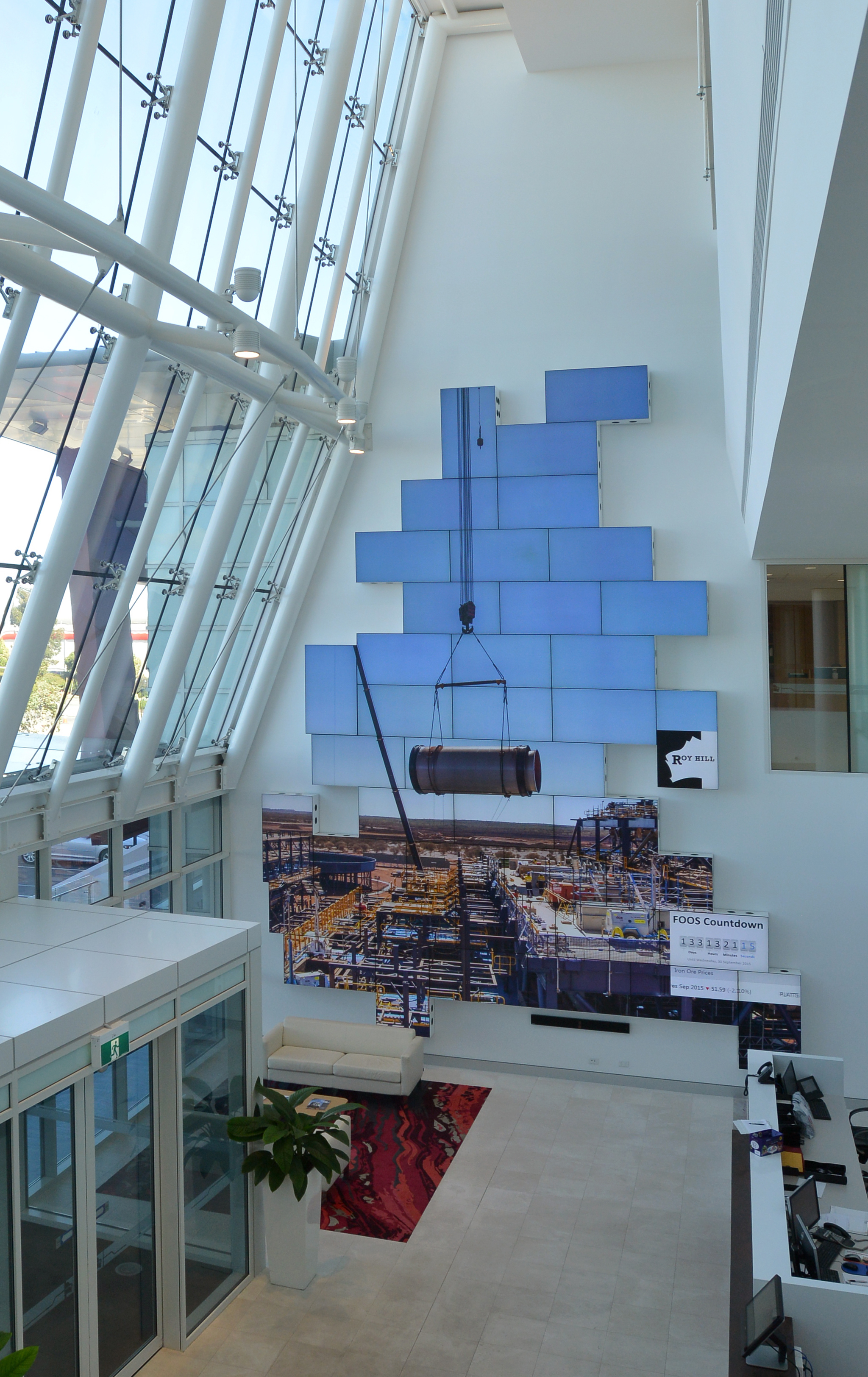 Roy Hill video wall